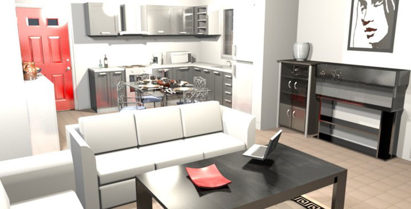 Indoor space photorealism