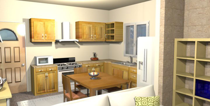 Indoor space photorealism