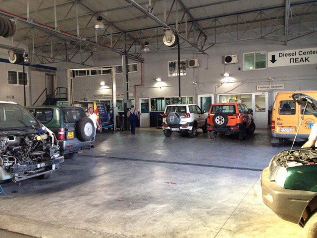 Συνεργείο Diesel - αντλιών αυτοκινήτων, εγκαταστάσεις στο Αιγάλεω