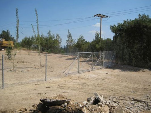 Fencing for the protection of Mount Hymettus by the Municipality of Vyronas