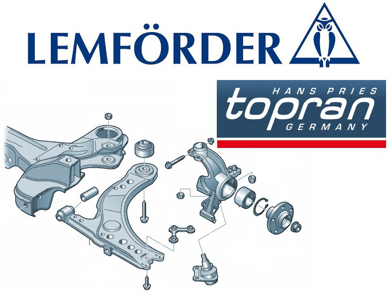 Balls, bar ends, bars, ball bearings, suspension arms, bump stops and other spare parts of the front system