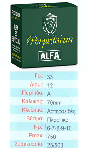 Cartridges Alpha France 33