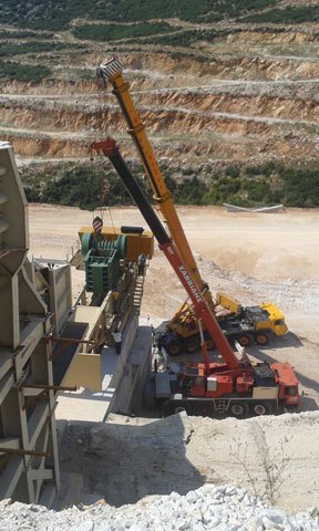 Τοποθέτηση σπαστήρα 70 τόνων