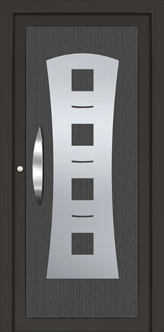 Πόρτα ασφαλείας εσωτερική με inox