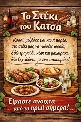 ΤΟ ΣΤΕΚΙ ΤΟΥ ΚΑΤΣΑ: Φωτογραφίες & Βίντεο