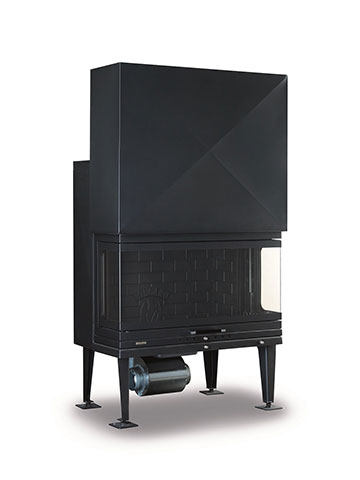 Energy Air-Heater Fireplace ΕΠ80, Panoramic