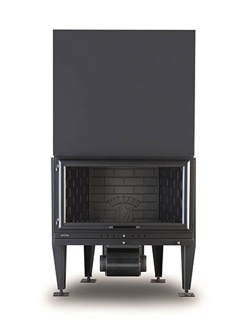 Energy Air-Heater Fireplace Ε80, one sided