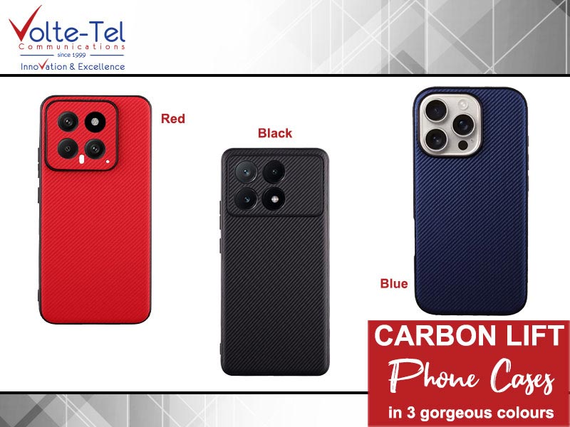 VOLTE-TEL CARBON LIFT Θήκη Κινητού - Αντικραδασμική - Με Προστασία Κάμερας