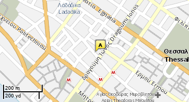 Location of business on map
