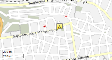 Location of business on map
