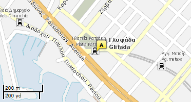 Location of business on map
