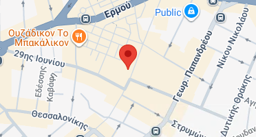 Location of business on map