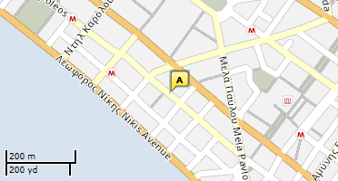 Location of business on map