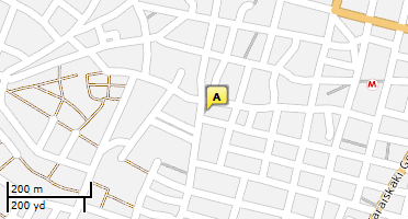 Location of business on map