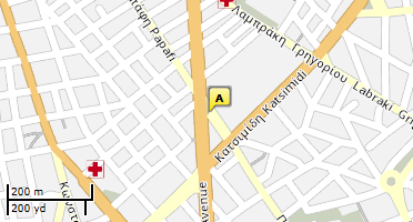 Location of business on map