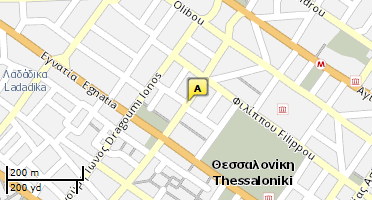 Location of business on map