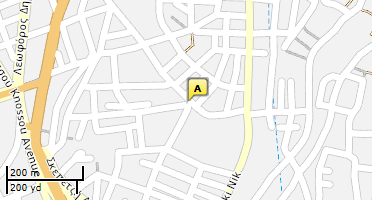 Location of business on map