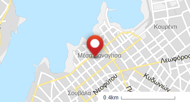 Location of business on map