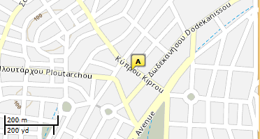 Location of business on map
