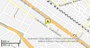 Location of business on map