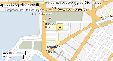 Location of business on map