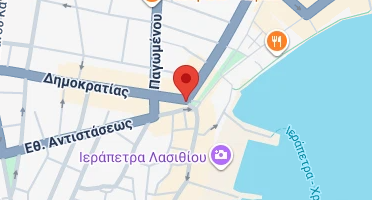 Location of business on map
