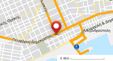 Location of business on map