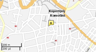 Location of business on map