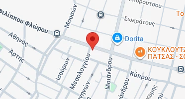Location of business on map