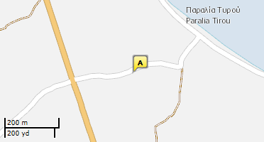 Location of business on map
