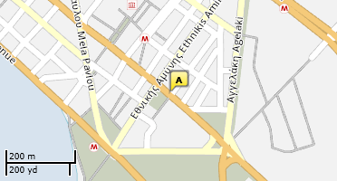 Location of business on map