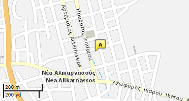 Location of business on map