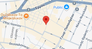Location of business on map