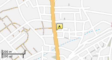 Location of business on map