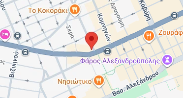 Location of business on map