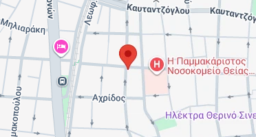 Location of business on map