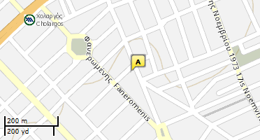 Location of business on map
