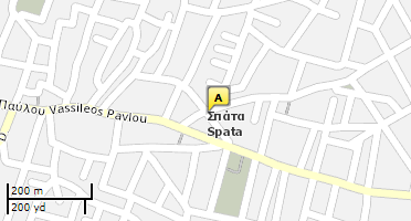 Location of business on map