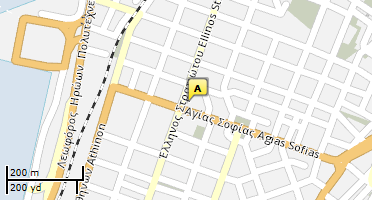 Location of business on map