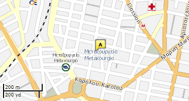 Location of business on map