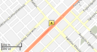 Location of business on map