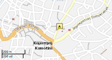 Location of business on map