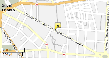 Location of business on map
