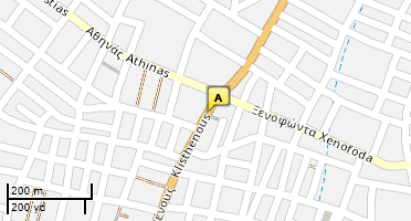 Location of business on map