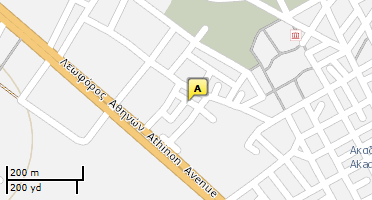 Location of business on map