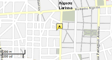 Location of business on map
