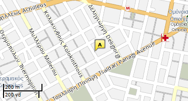 Location of business on map