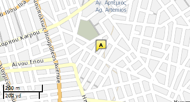 Location of business on map
