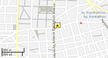 Location of business on map