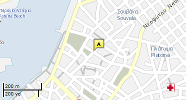 Location of business on map
